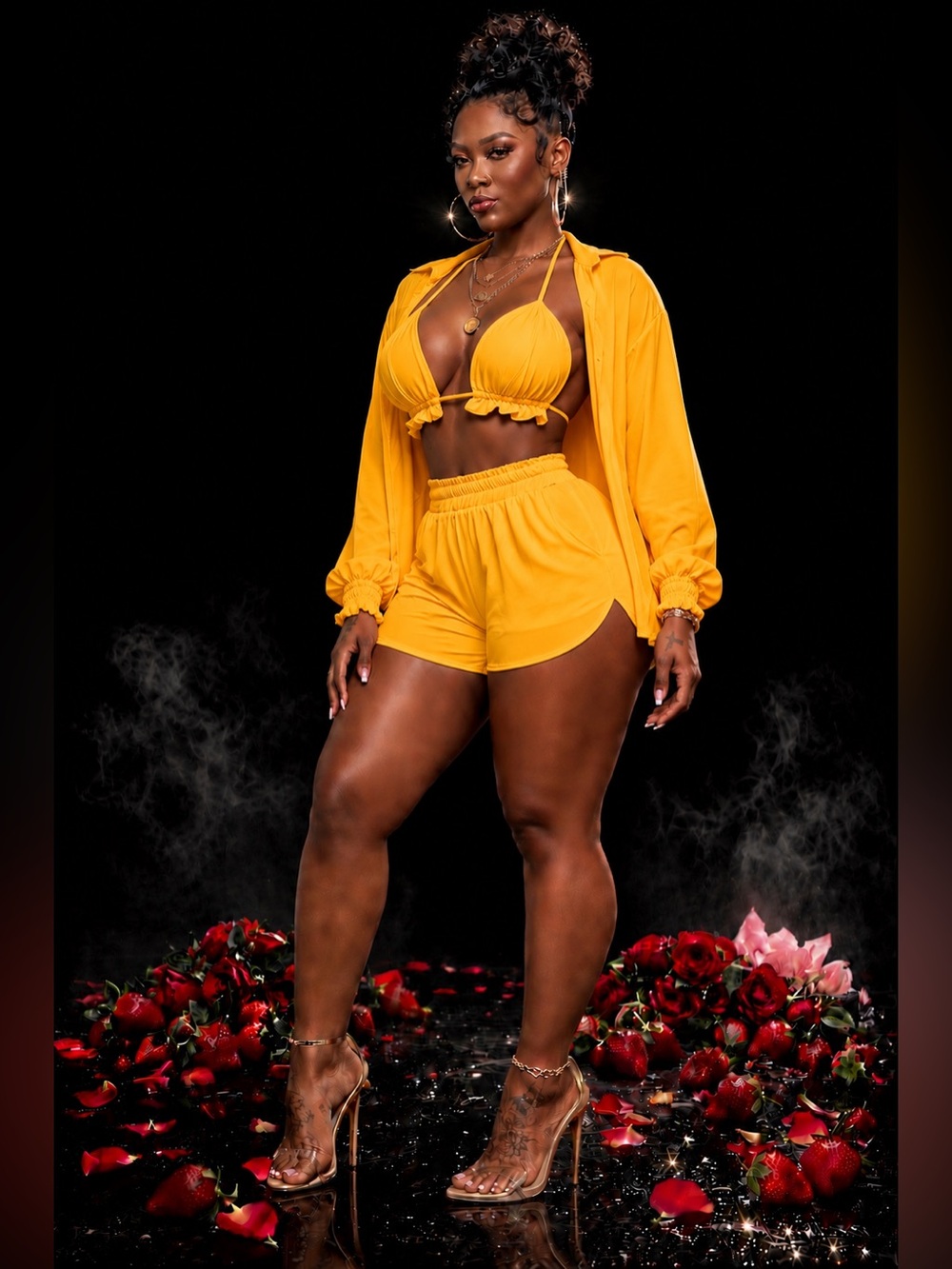 3 Piece Short Set